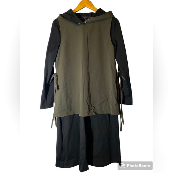 Madison Park Dresses & Skirts - NWOT Madison & Park Black and Green Hoodie Dress